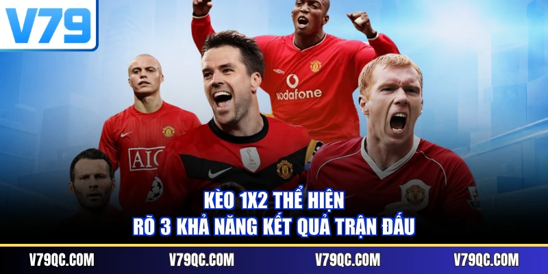 Kèo 1x2 thể hiện rõ 3 khả năng kết quả trận đấu